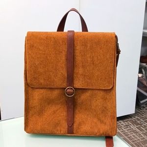 Maurices Brown Corduroy Backpack NWT